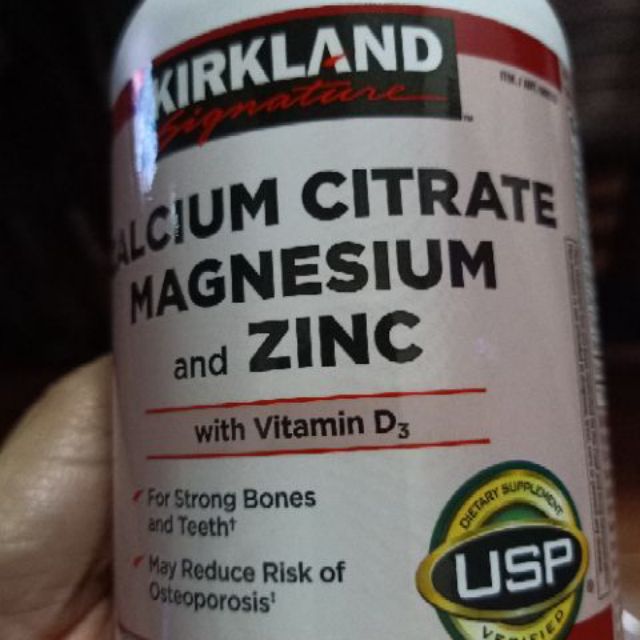 Kirkland Signature Calcium Citrate Magnesium And Zinc With Vitamin D3