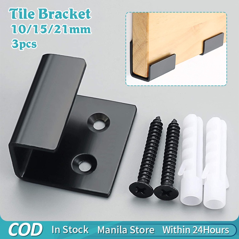 2PCS Stainless Steel Tile Bracket Wall Mount Billboard Holder Brackets ...