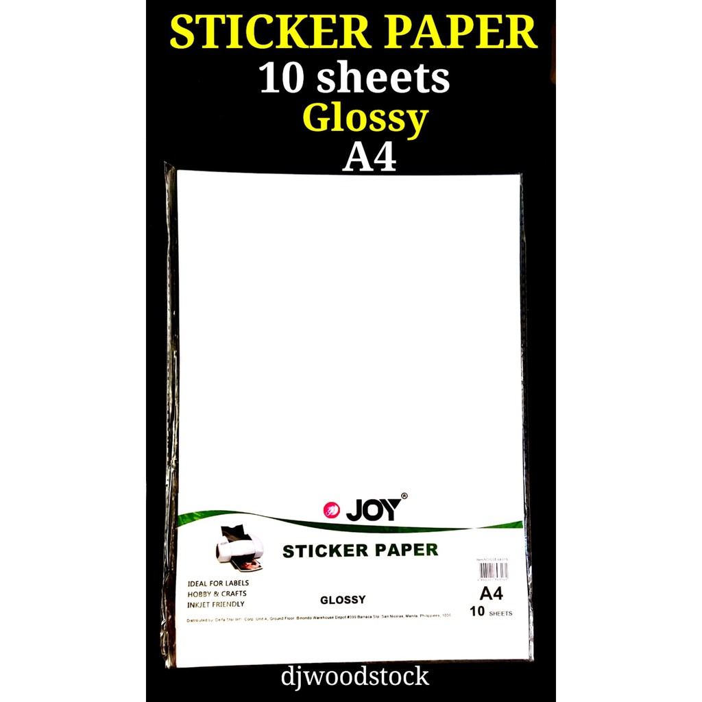 sticker-paper-joy-10-sheets-a4-glossy-shopee-philippines