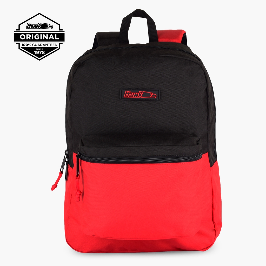 Hawk 4897 Backpack (Black/Red) Shopee Philippines