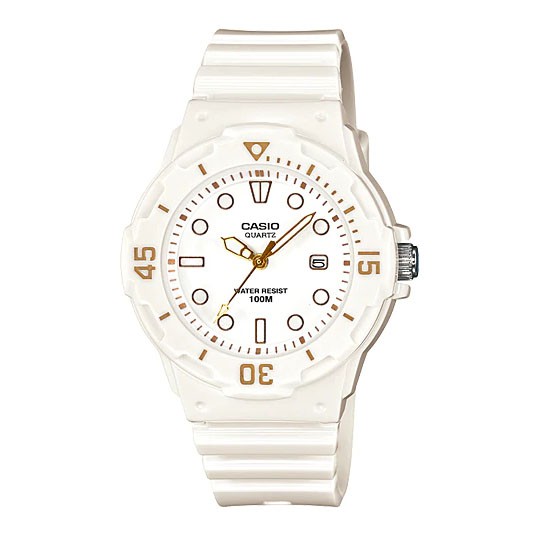 Casio (LRW-200H-7E2VDF) White Resin Strap Quartz 100 Meter Watch for Women