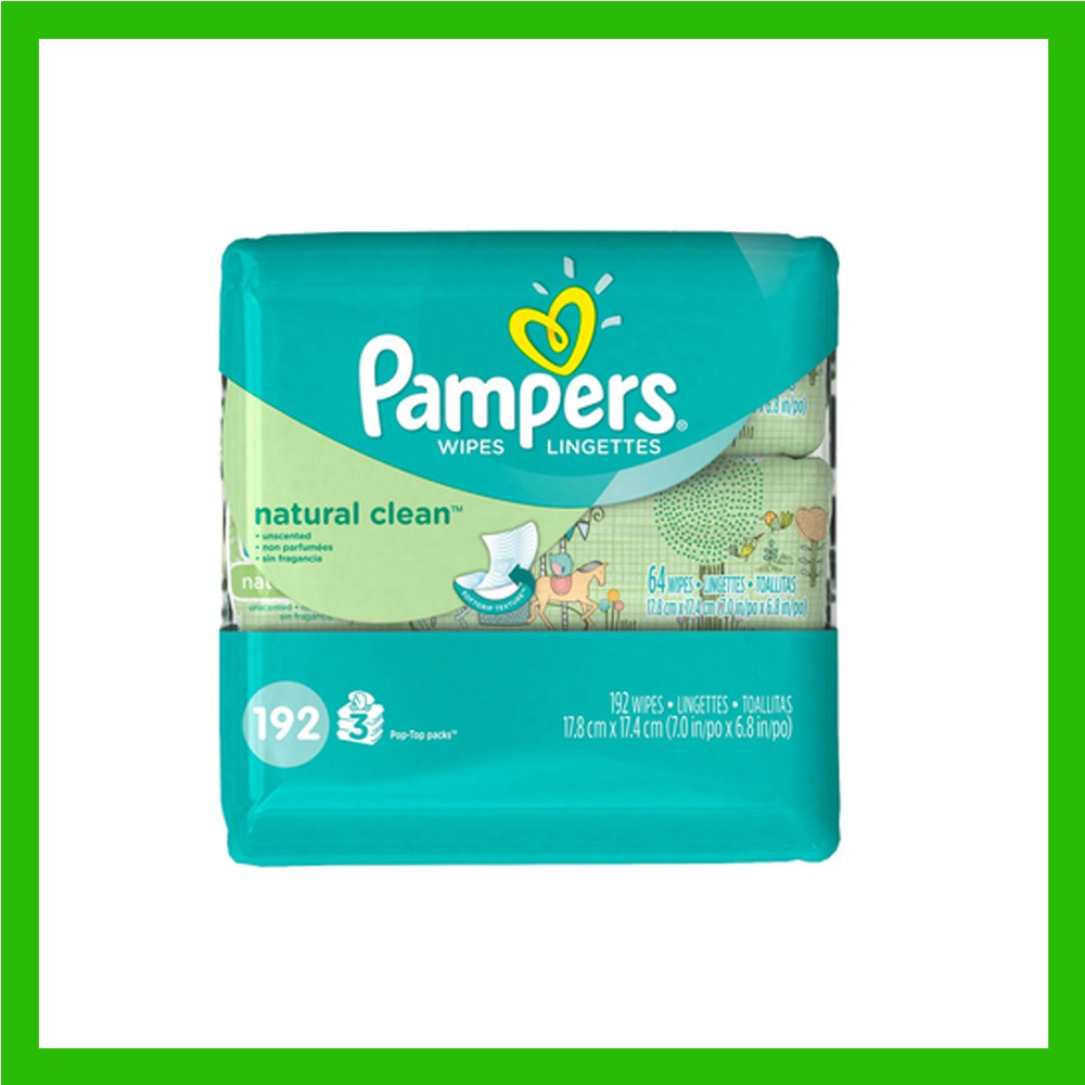 pampers natural clean wipes