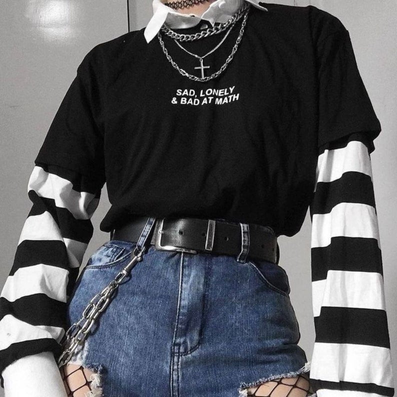 E Girl Clothing Vsco Girl Shirt E Girl Shirt Gothic Shirt Grunge Shirt Vsco Shirt E Girl Aesthetic Grunge Outfit Grunge Clothing Shopee Philippines