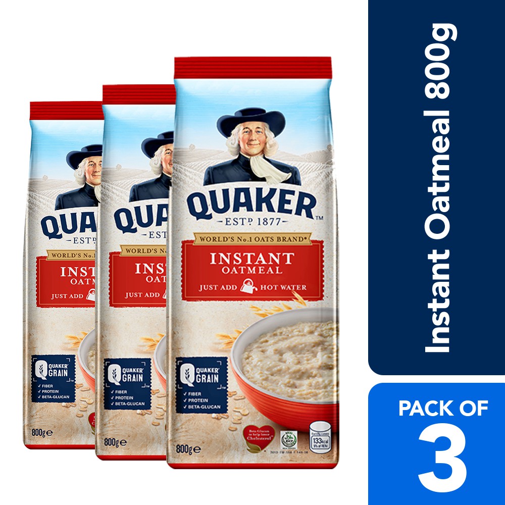 Quaker Instant Oatmeal 800g Pack Of 3 Shopee Philippines