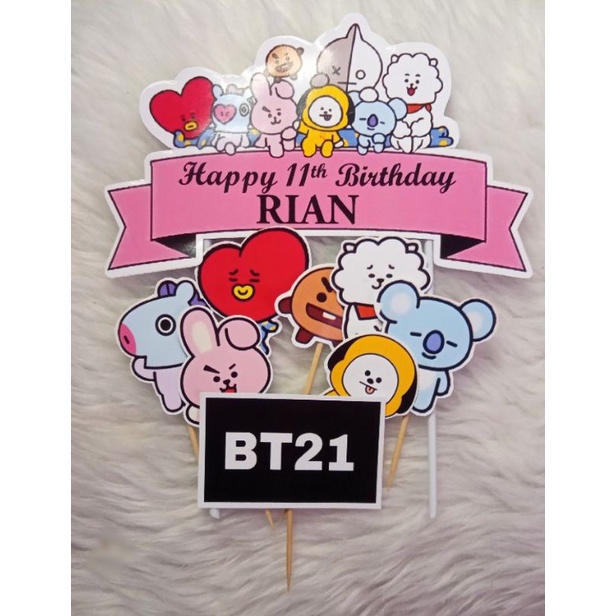 BT21 Set Cake Topper | Shopee Philippines