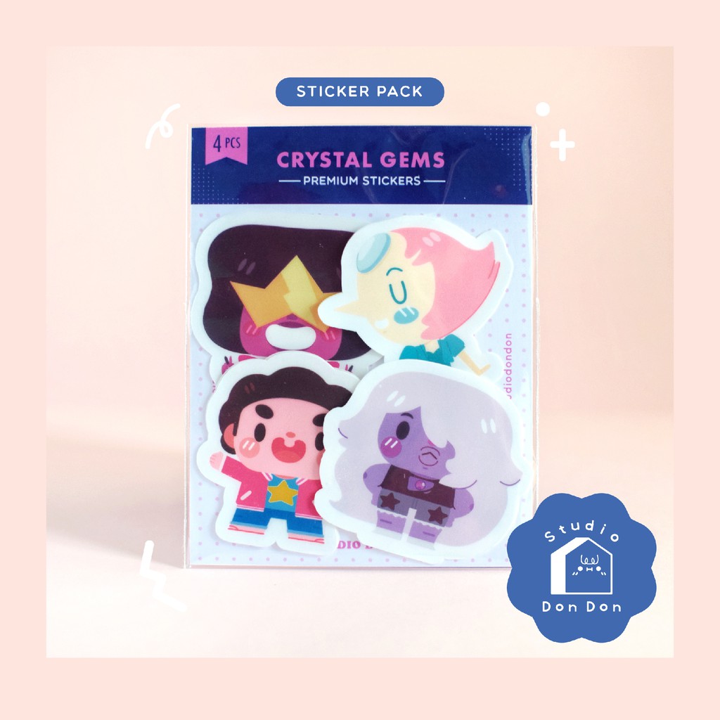 steven universe crystal gems fan art vinyl matte laminated sticker pack by studio don don die cut shopee philippines