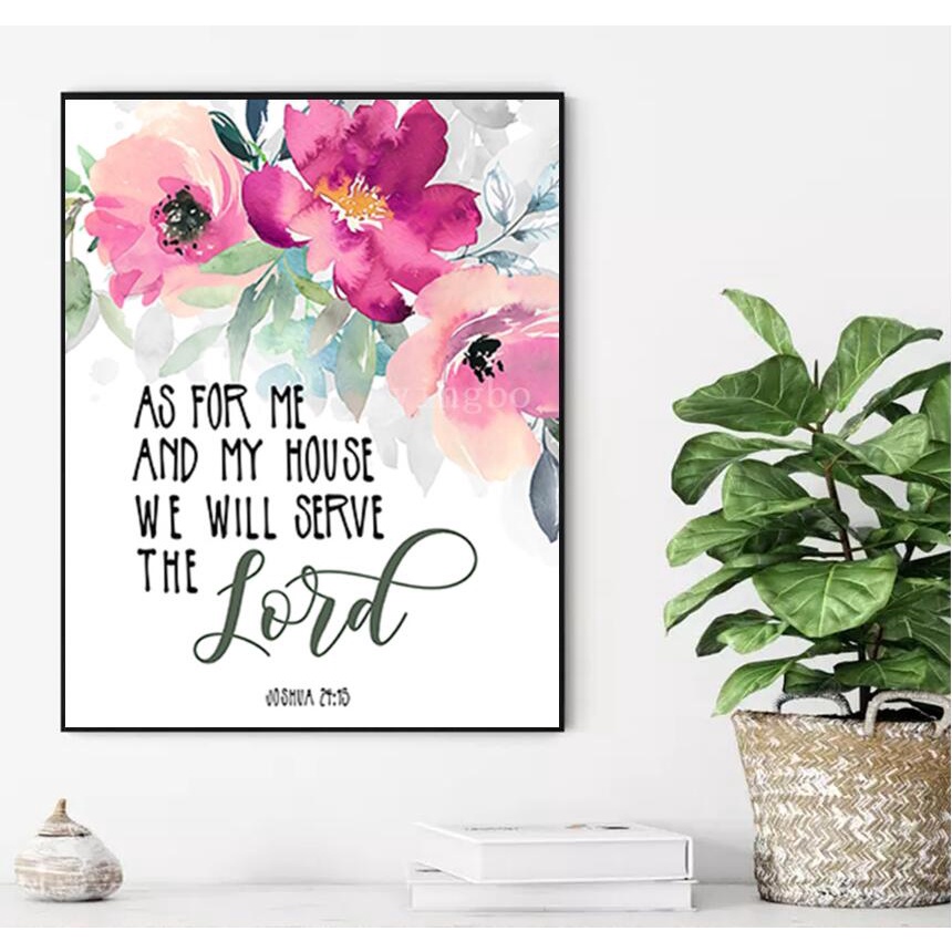 Bible Verse Flowers Diamond Painting Kits for Adults DIY 5D Diamond Art