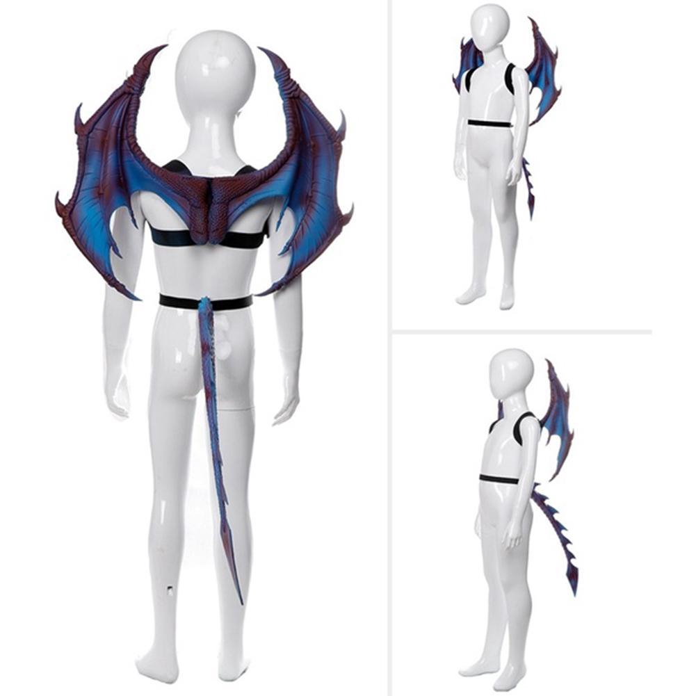 New Children S Performance Dress Up Toy Dragon Wings Props Set Tail Mask U4u2 Shopee Philippines - water dragon wings roblox get roblox gift card