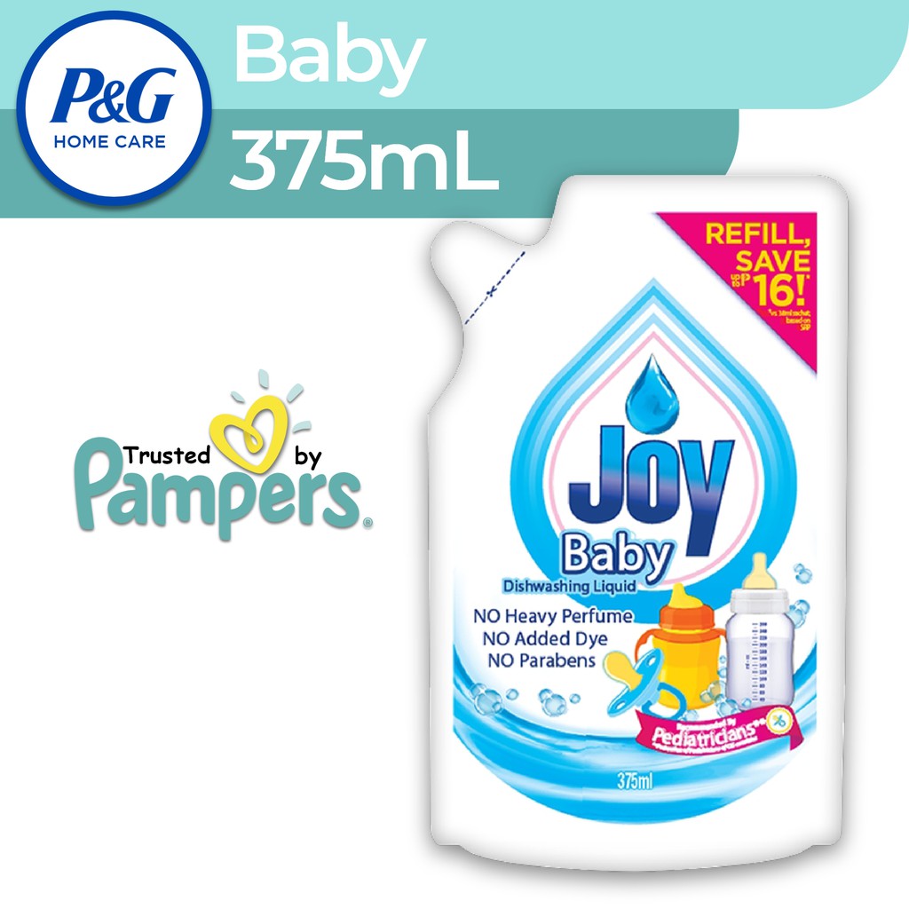 Joy Baby Dishwashing Liquid Concentrate Pouch 375mL Refill Shopee Philippines