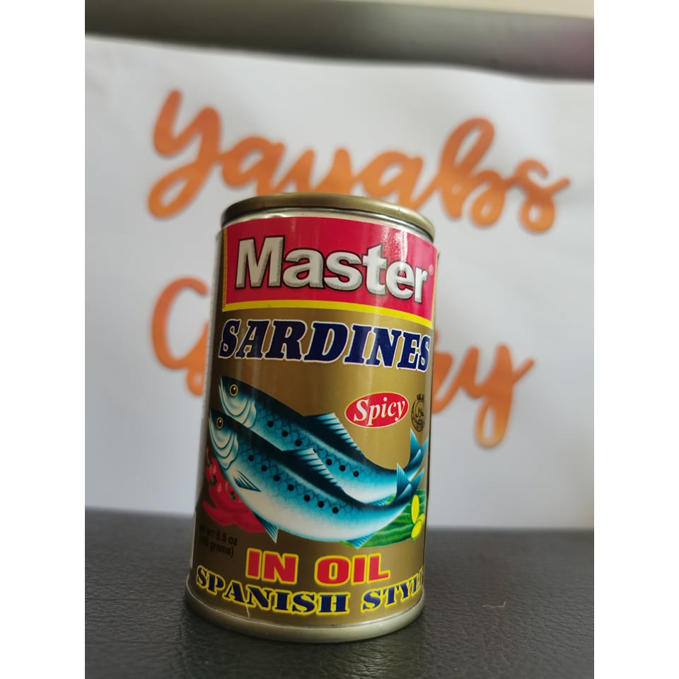 Master SARDINES in oil Spanish style 155G Shopee Philippines