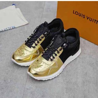 gold louis vuitton shoes
