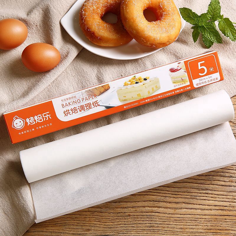 5M BBQ Baking High Quality Greaseproof Paper / Household Oven Paper