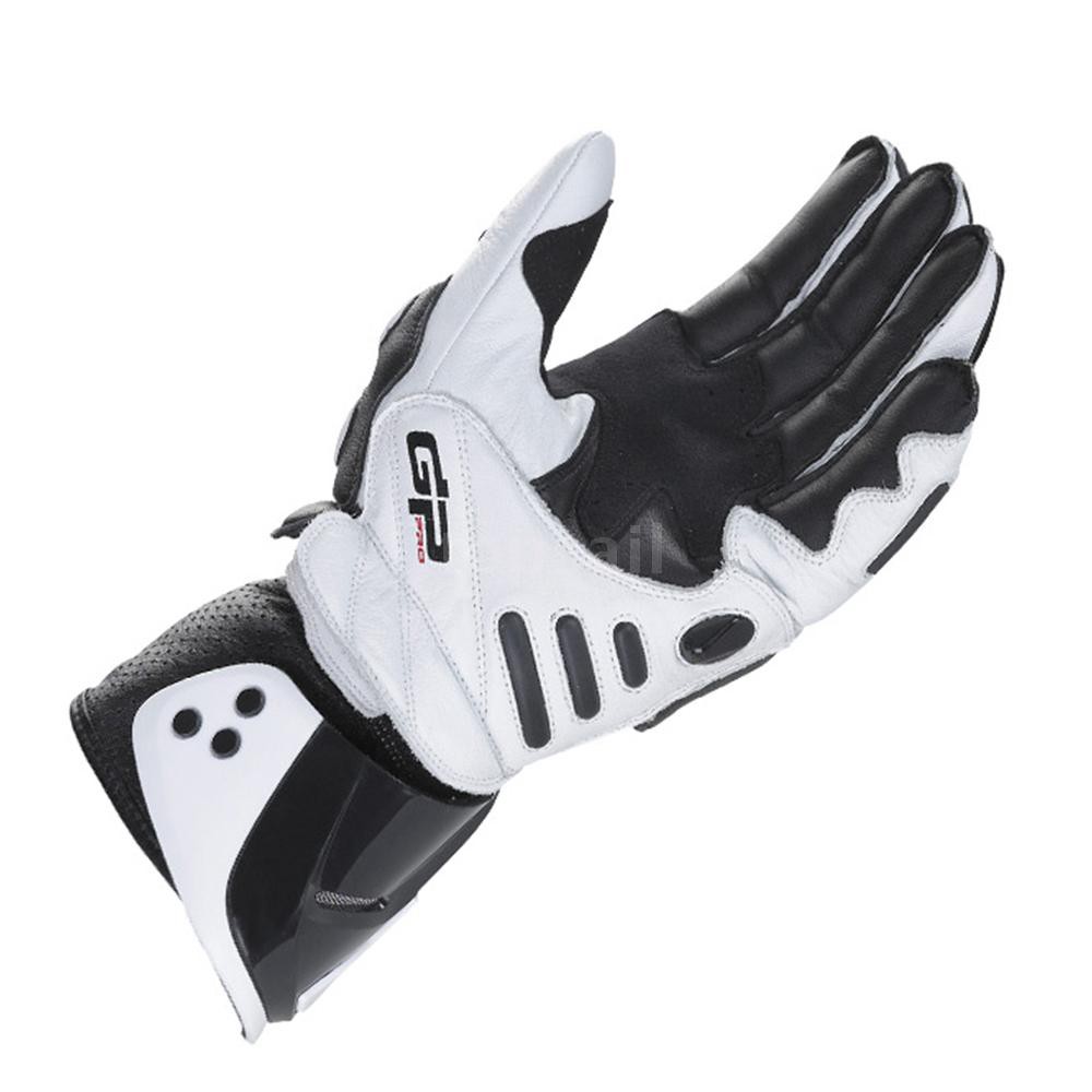 white motorbike gloves