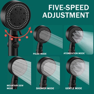 Five-speed Turbocharged Shower Head with Hose Shower Set Bathroom ...