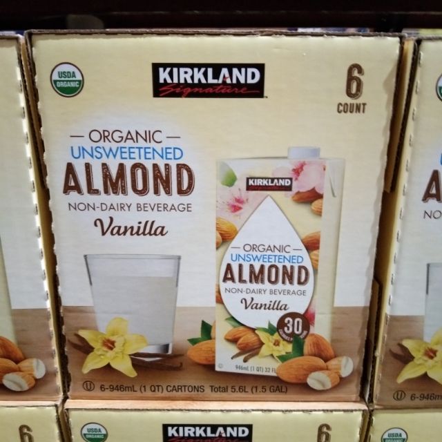 Kirkland Organic Unsweetened Almond 6 X 946 ml Shopee Philippines