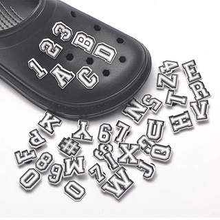 New Pattern A-Z Letters jibits Design Pins Charms Numbers Jibbitz croc Accessories for Woman Shoes Pin Crocs Decoration