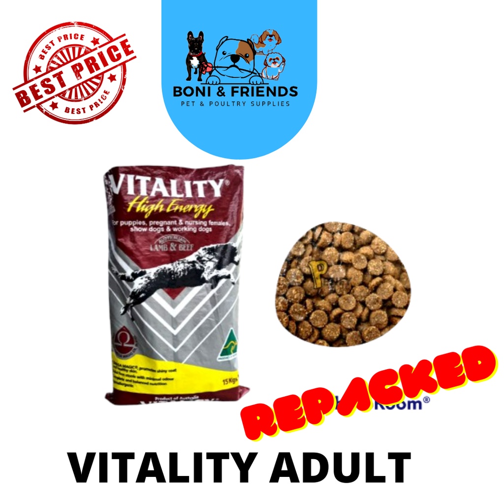 Vitality Adult Dog Food Repacked 1Kg | Shopee Philippines