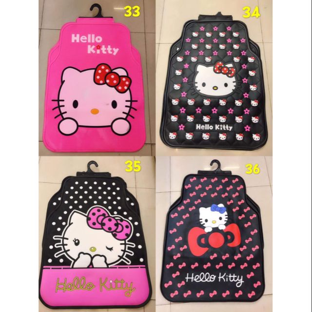 Hello Kitty Cartoon Latex Universal Car Floor Mats Fit For All Car