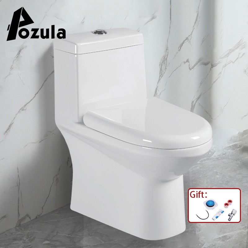 Pozula Siphon flush onepiece toilet 300MM/400MM toilet high quality