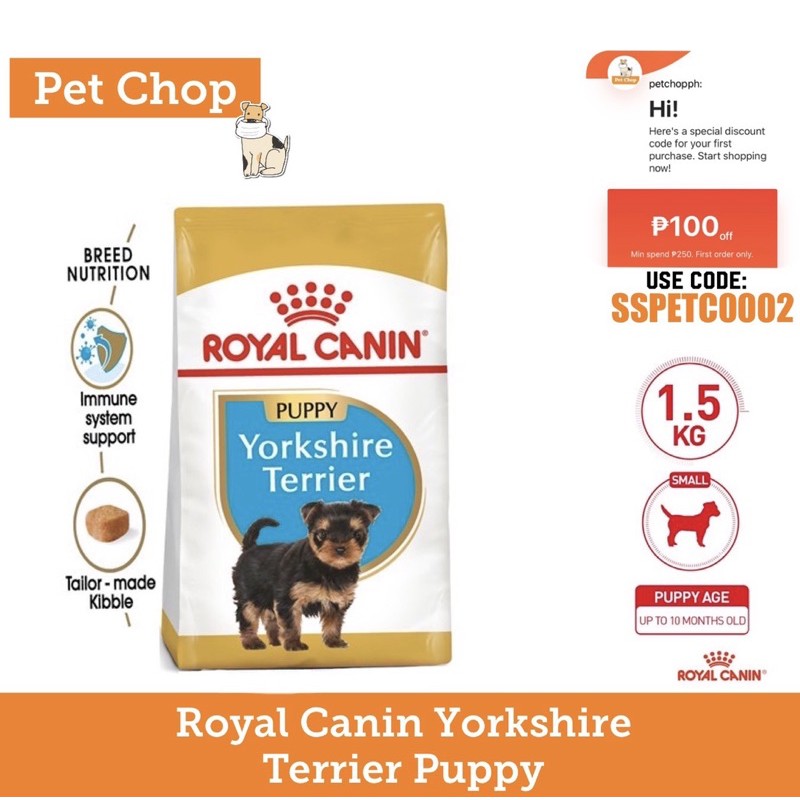 royal canin yorkshire terrier junior 7.5 kg