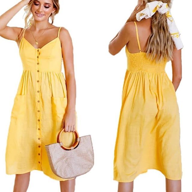 yellow sunday dress