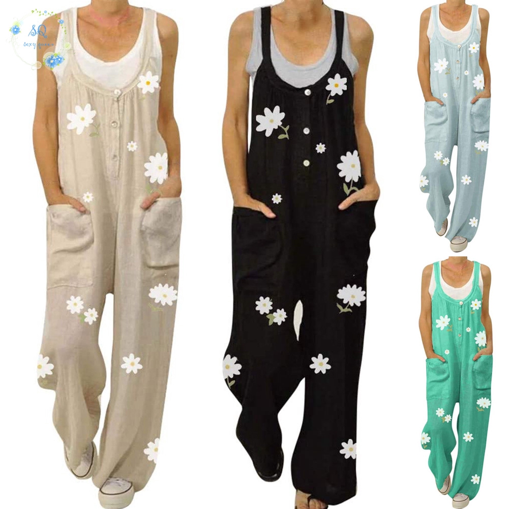 casual floral jumpsuit