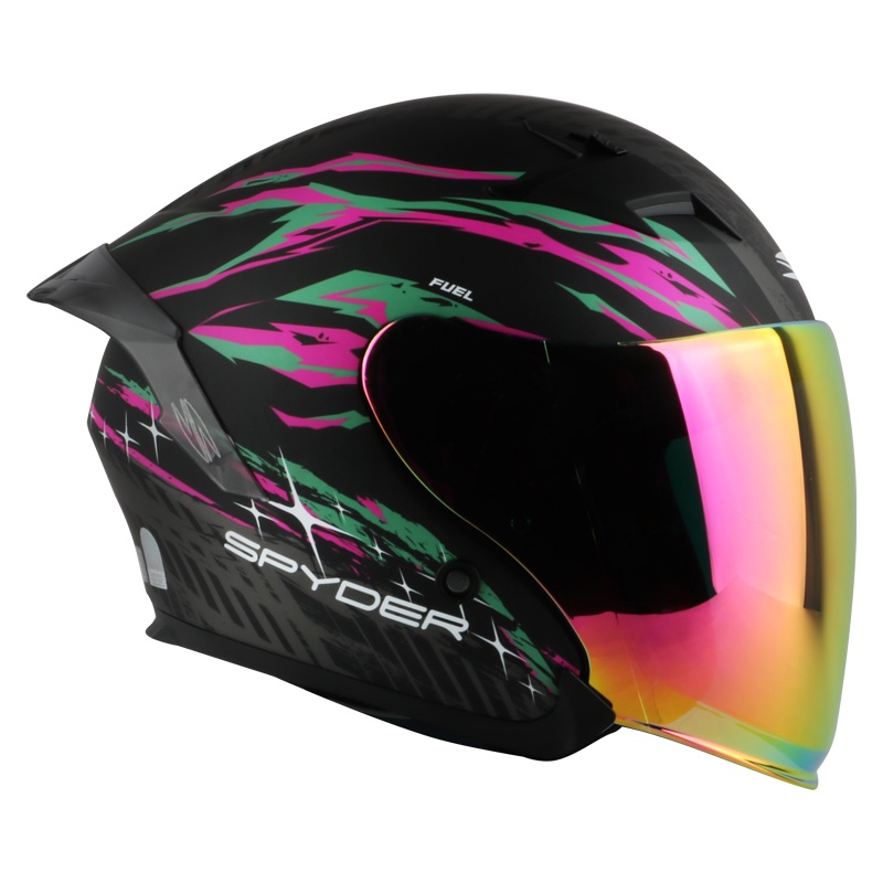Spyder Openface Helmet with Dual Visor FUEL GD SIGMA S1 (FREE CLEAR VISOR ) Shopee Philippines