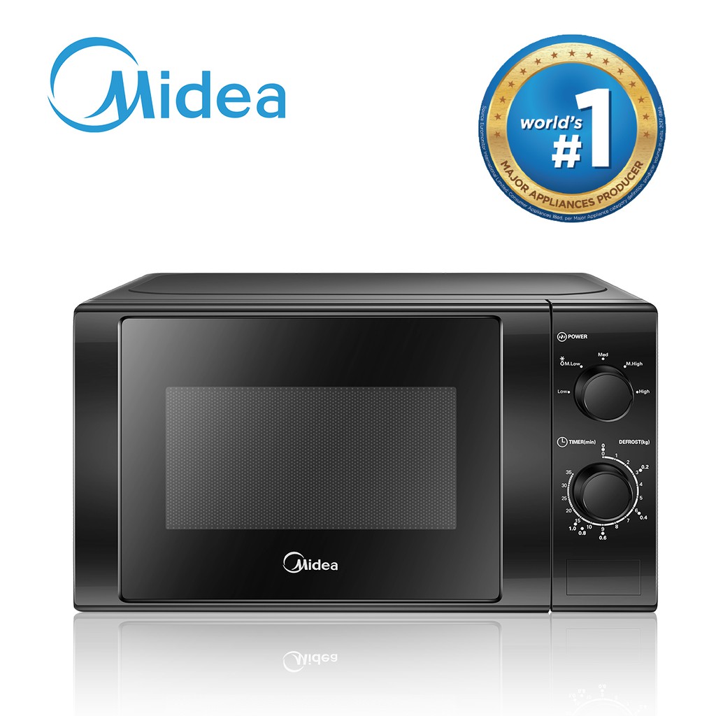 Midea 20L Black Mechanical Mircrowave Oven FP61MMV020LMSMB1 Shopee