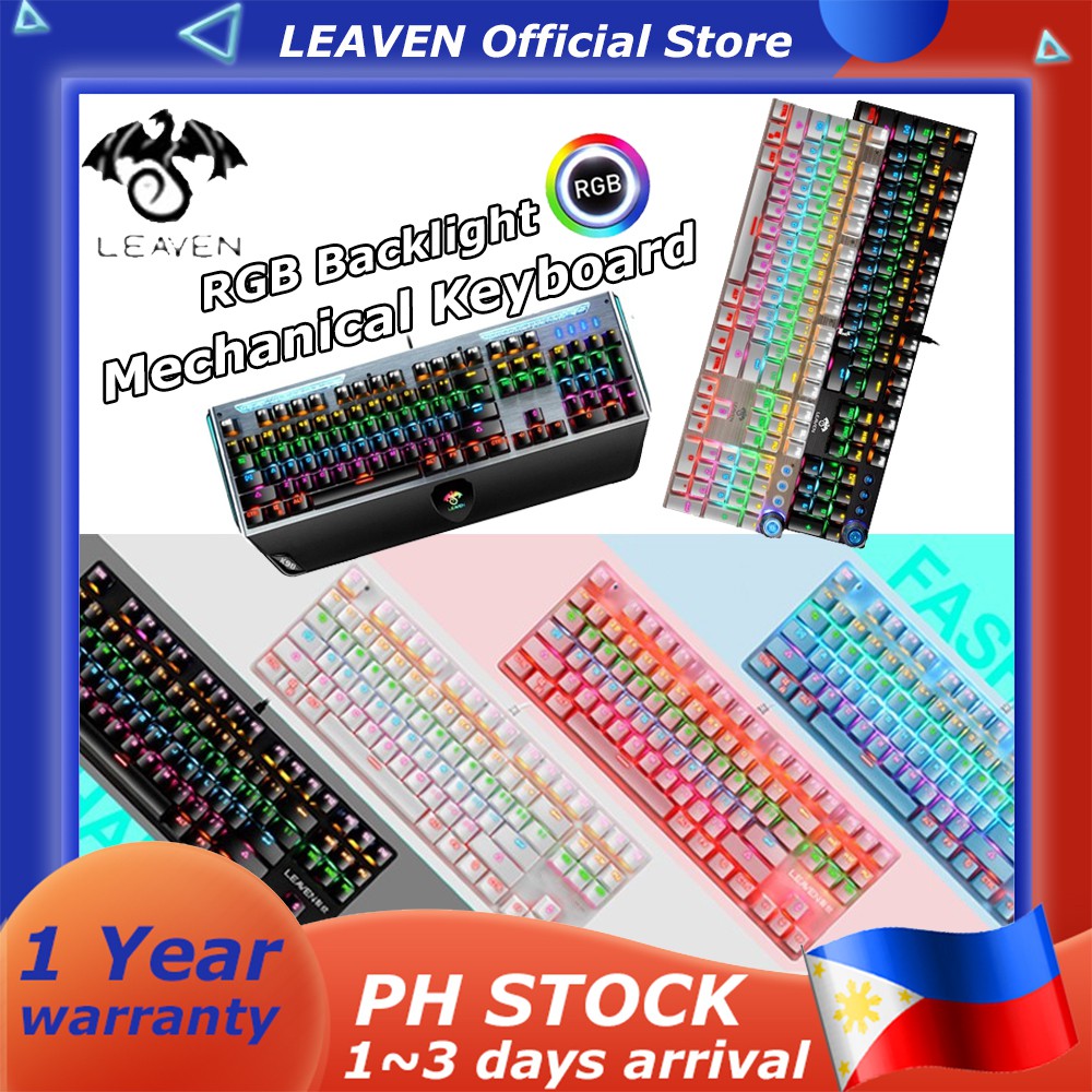 Gigaware K550 / K880 / K990 / 87Key / 104 Key RGB Mechanical Keyboard