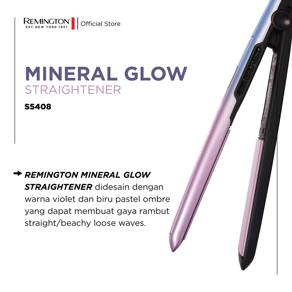 remington mineral glow straightener