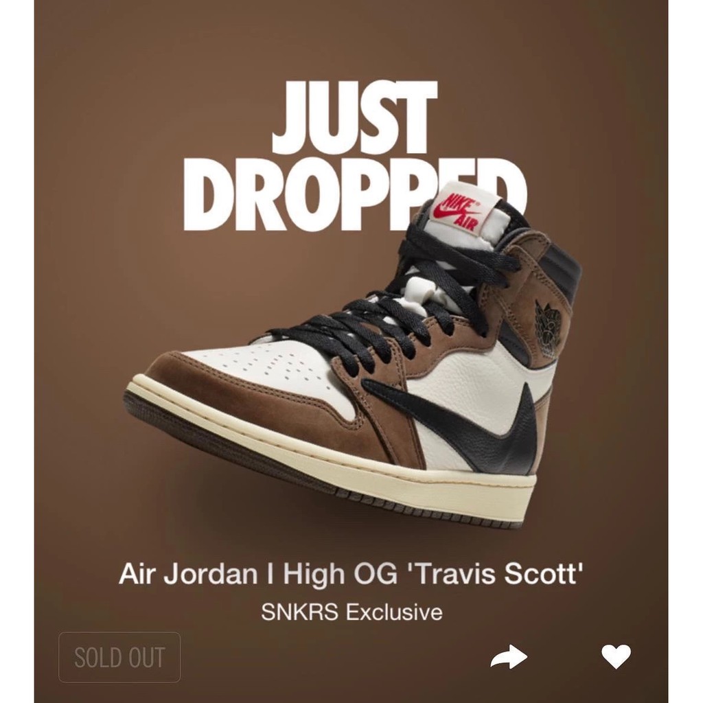 travis scott x air jordan 1