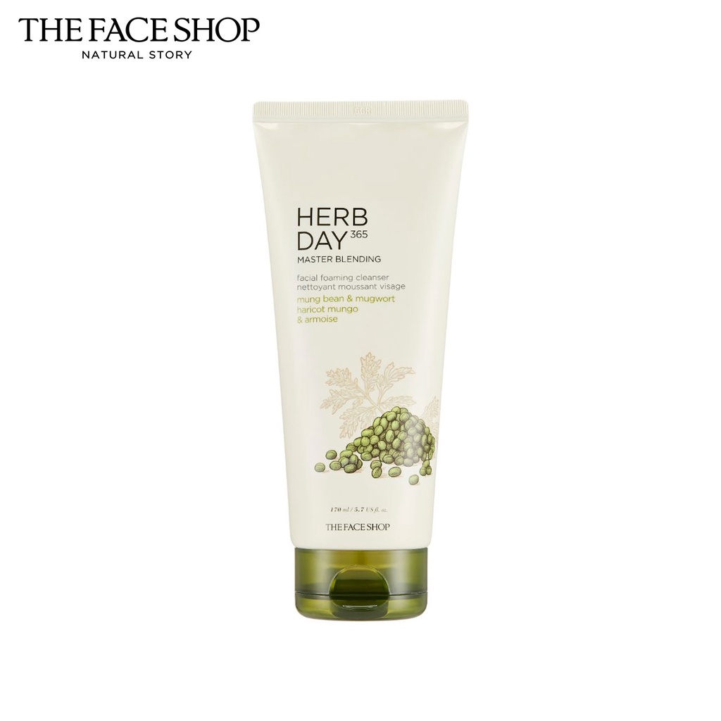 The Face Shop Herb Day 365 Master Blending Facial Foaming Cleanser