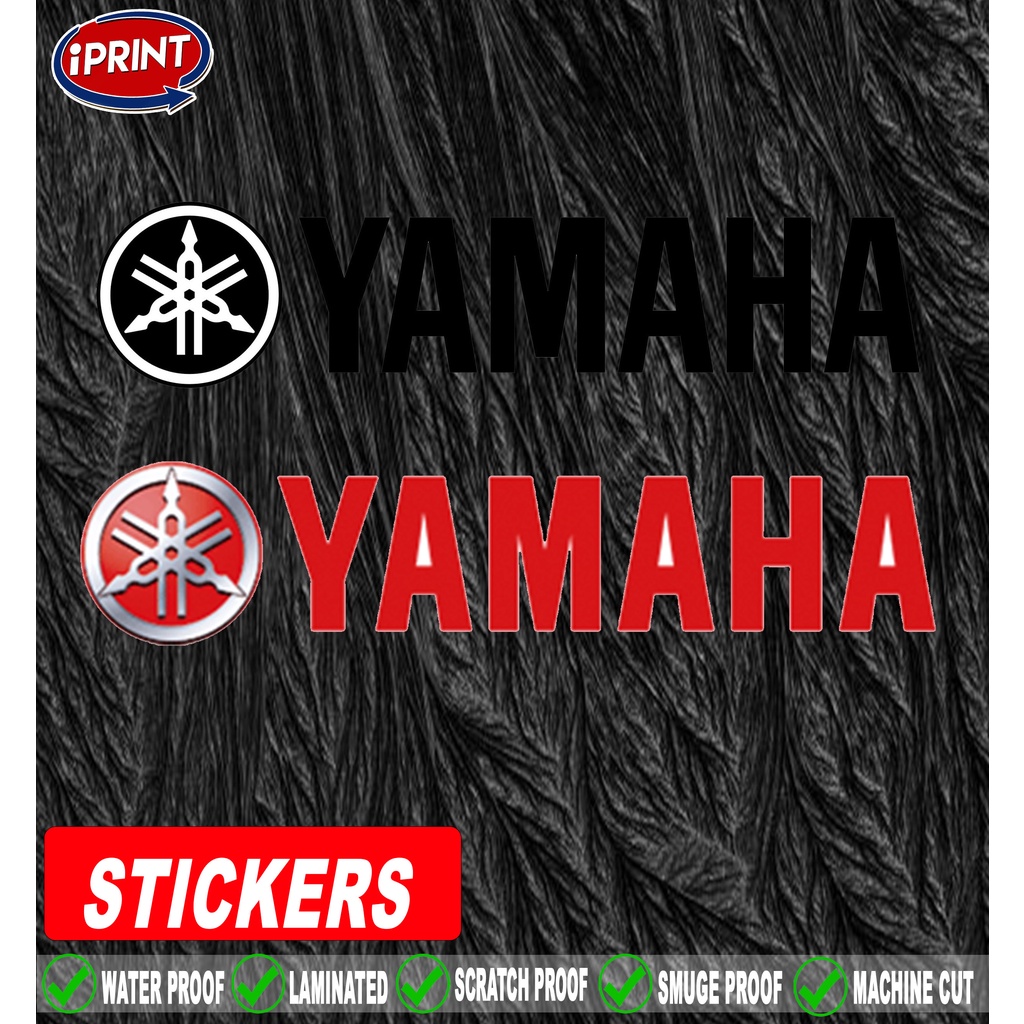 YAMAHA logo stickers Laminated (Motorcycle) Shopee Philippines