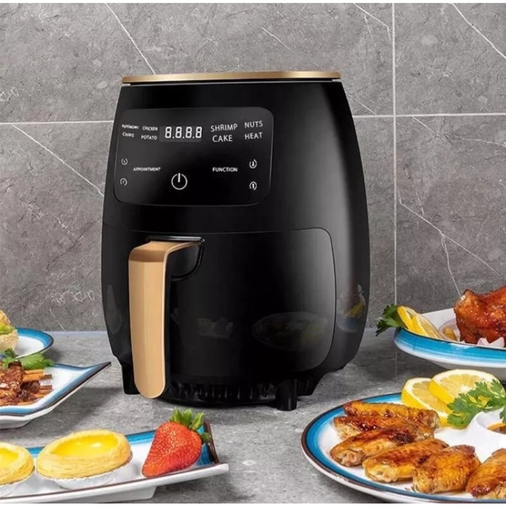 Silver Crest Air Fryer 6L/8L Multi Functional Oil free Oven No smoke ...