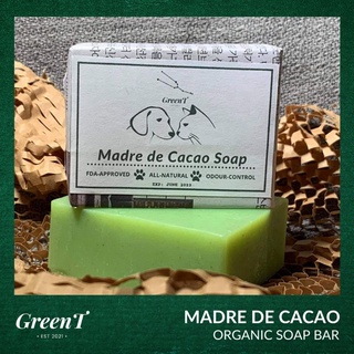 Organic FDA-Approved Madre de Cacao Soap Bar for Fur Pets Antifungal Antibacterial Odor Control