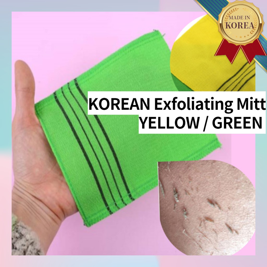 Korean Scrub Korean Towel Exfoliating Mitt Body Shopee Philippines
