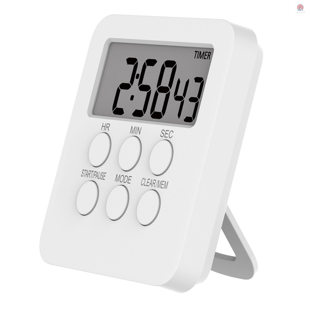 EOPH Digital Timer Clock Cooking Countdown Alarm 24 Hours with LCD Screen Mute Mode for
