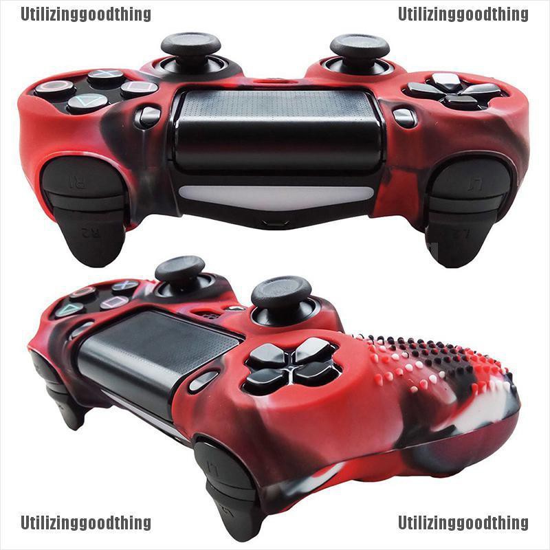 Cod Ready Stock Camouflage Silicone Rubber Skin Grip Cover Case For Playstation 4 Ps4 Controller Shopee Philippines