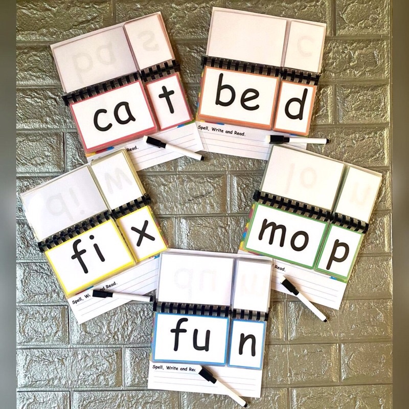 CVC Word Builder Flip Cards form all CVC Words- Laminated (AEIOU ...