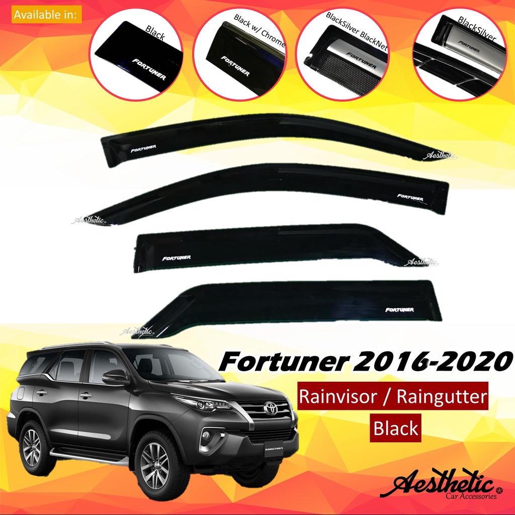 Toyota Fortuner 20162020 Raingutter Rain Visor Sun Visor ORIGINAL