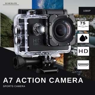 Original A7 Sports Camera Waterproof Action Camera Video Waterproof 1080p Action Mini Camera