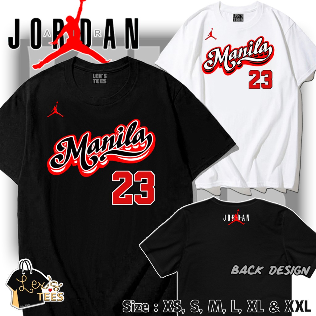 JORDAN MANILA Jersey Shirt Lex'sTEES Shopee Philippines