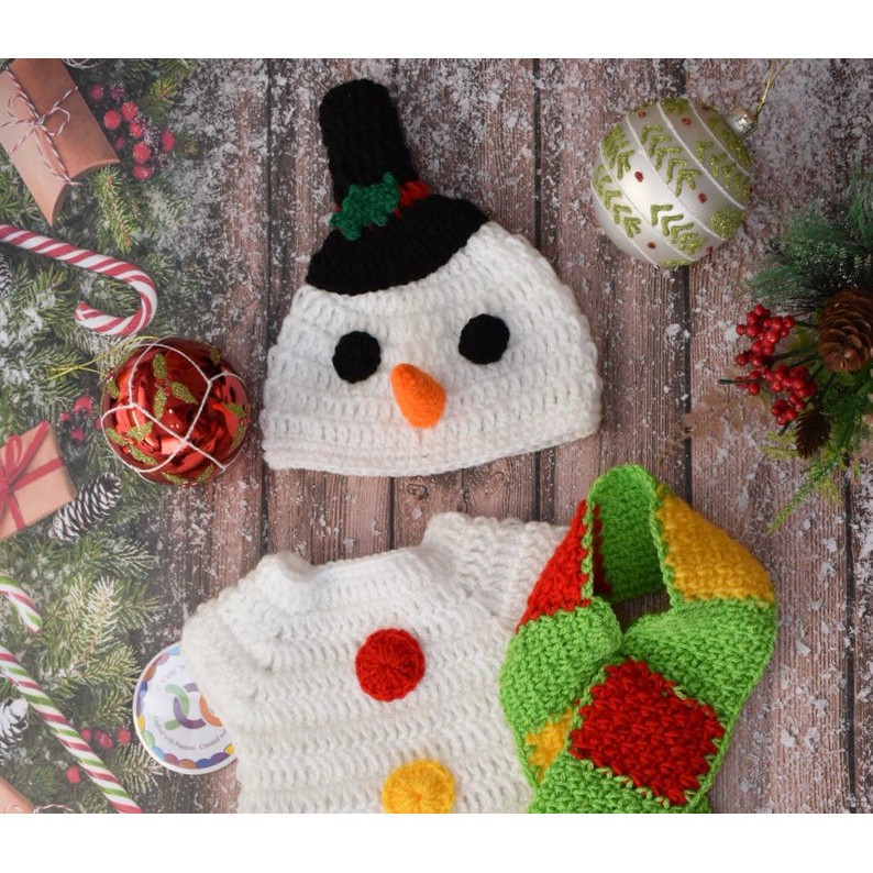 snowman newborn outfit