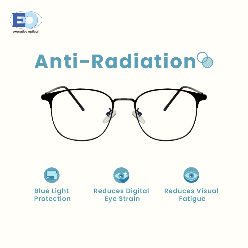 EO Herme Studio HS19937 Nongraded AntiRadiation Eyeglasses for Men and Women Shopee Philippines