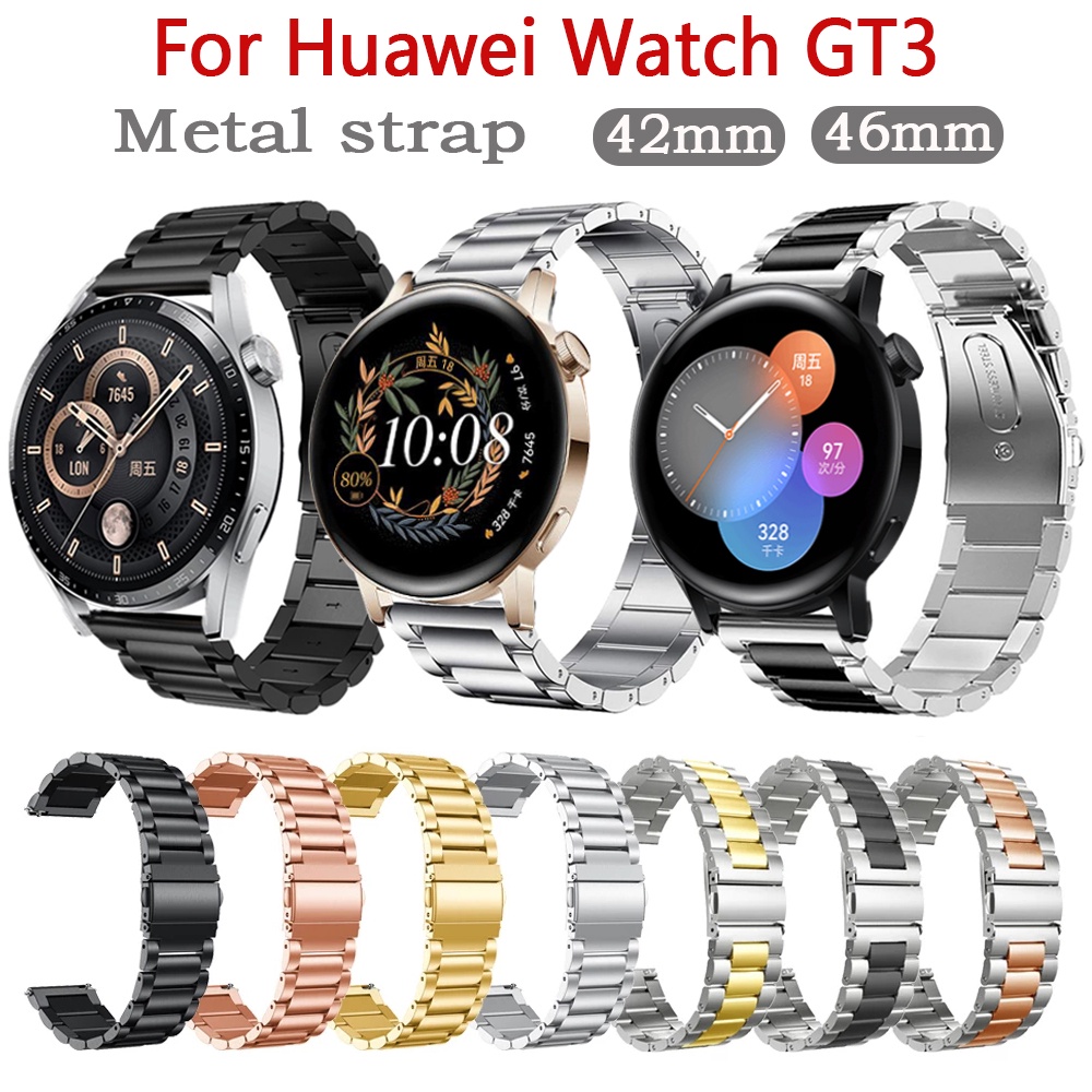 Huawei Watch GT 3 46mm 42mm Stainless Steel Watch Band Strap for Huawei ...