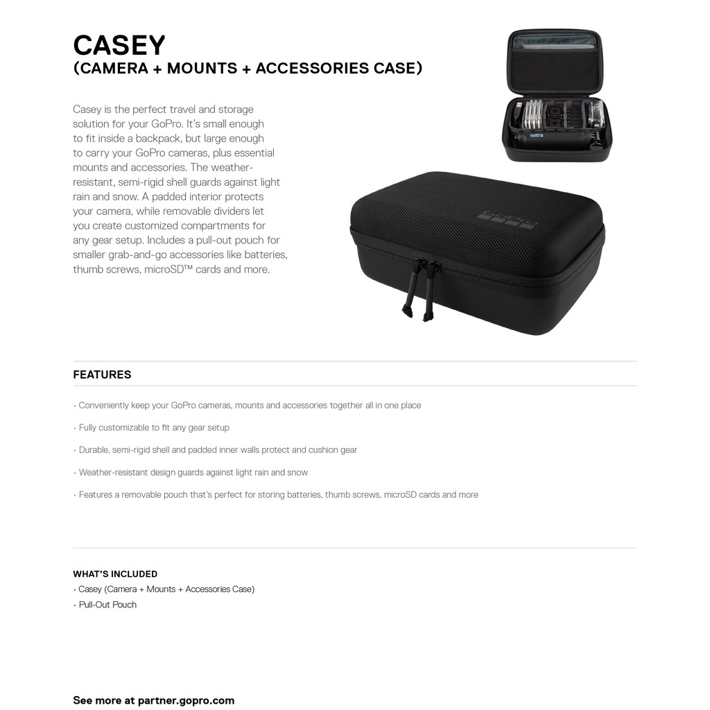 GoPro Casey (Camera + Mounts + Accessories Case) | Shopee Philippines