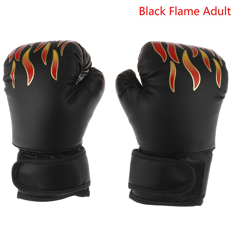 child's boxing bag and gloves