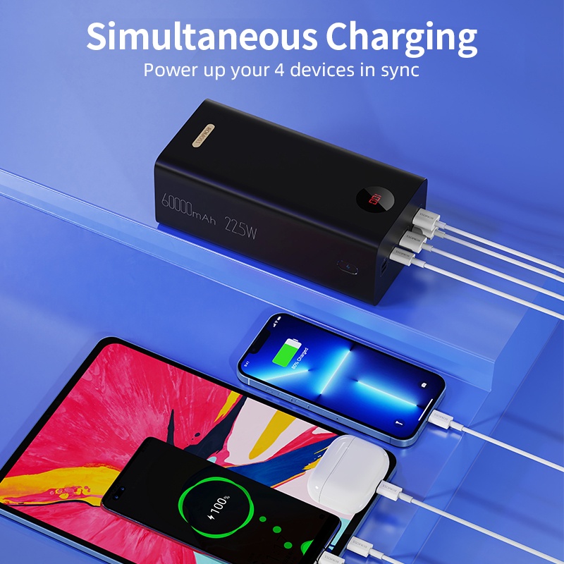 Romoss PEA60 60000mAh Powerbank PD 22.5W Type-C Powerbank QC 3.0 Two-way Fast Charge Mobile Power - Image 5