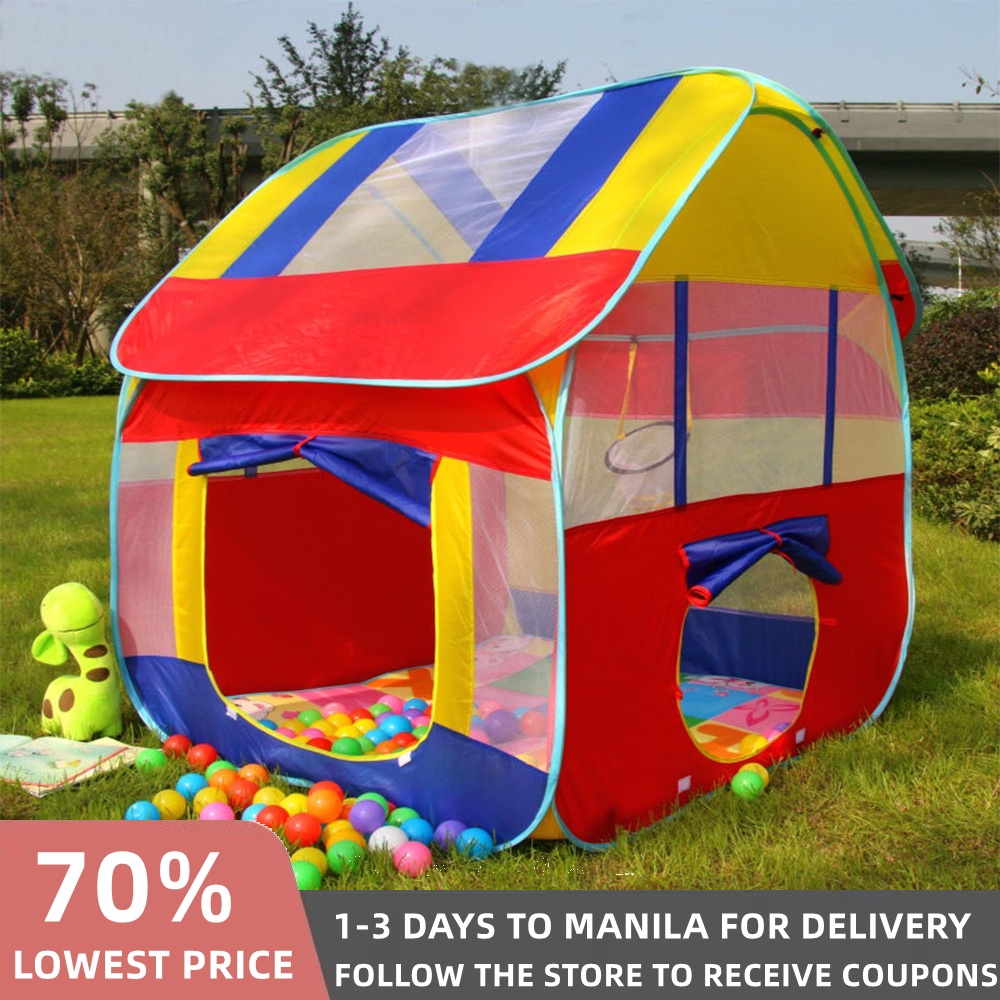 Portable Pop Up Kids Play House Tent Indoor Outdoor Playhouse Shopee