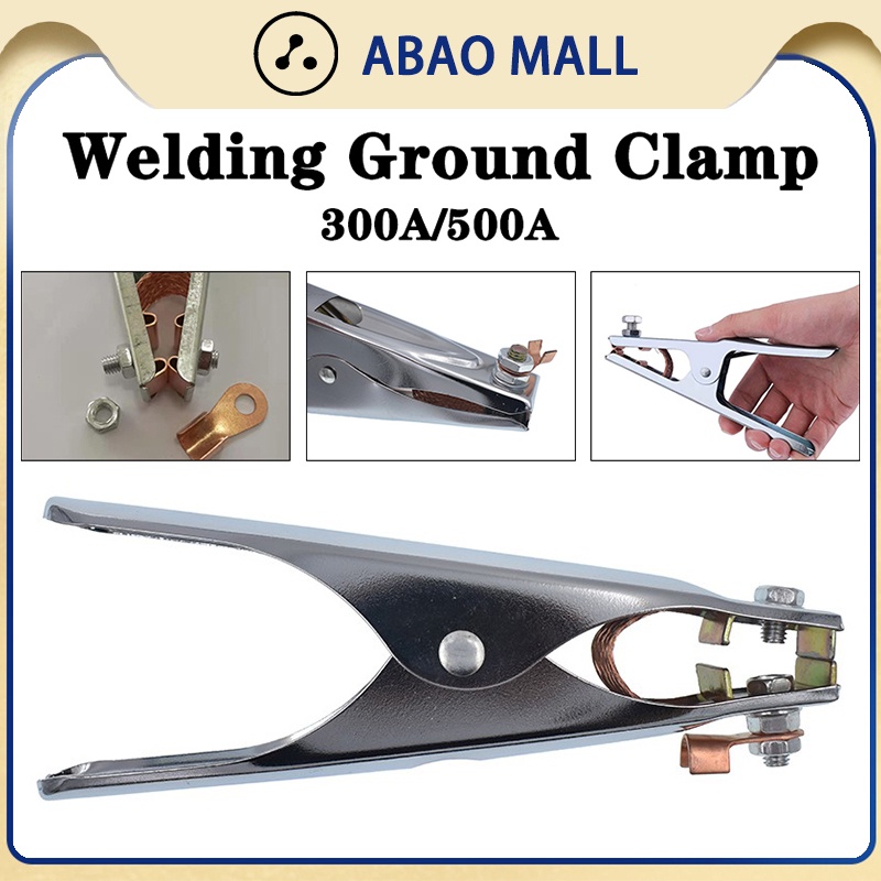 300A/500A Welding Ground Clamp Grounding Cable Clamp Cable Copper Clamp